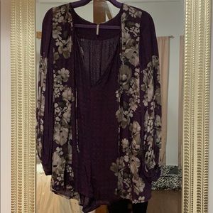 Free People Never Worn Long Sleeve Romper XS